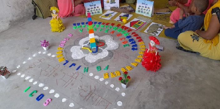 Gonda News : 51 केन्द्रों पर आंगनवाड़ी कार्यकर्त्रियों ने लगायी ग्राम चौपाल