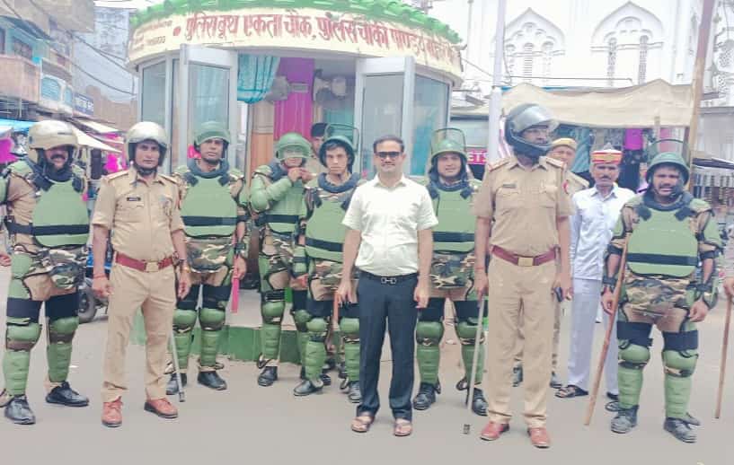 अग्निपथ और जुमे को लेकर जिले पर रहा संगीनों का साया