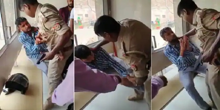 Balrampur : बाइक टकराने से नाराज दारोगा ने युवक पर तानी पिस्टल, निलम्बित