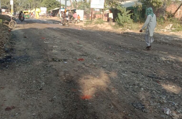 सेगनपुर मार्ग की खस्ताहाल सड़क को गड्ढा मुक्त करने के काम में आई तेजी
