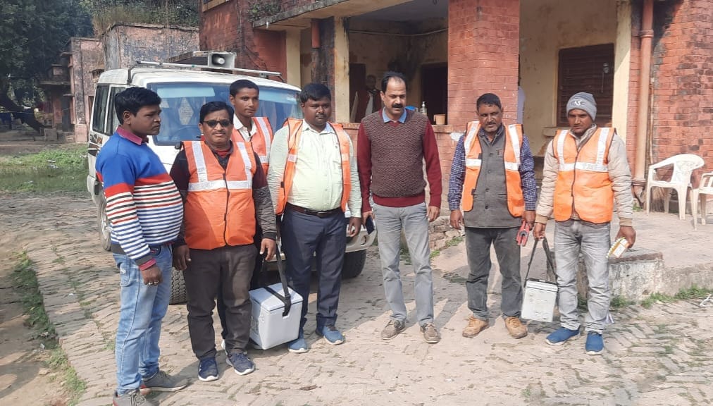 इटियाथोक में 1400 पशुओ को लगा टीका