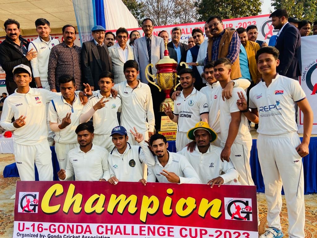 Gonda : मुरादाबाद को सात विकेट से हराकर लखनऊ ने जीती ट्राफी