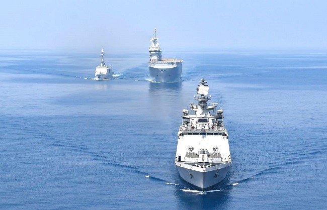 फ्रांसीसी नौसेना के साथ भारत ने किया समुद्री साझेदारी अभ्यास ‘एमपीएक्स’