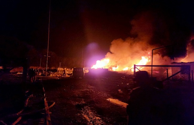 अजरबैजान के तेल डिपो में विस्फोट से बीस की मौत, सैकड़ों घायल
