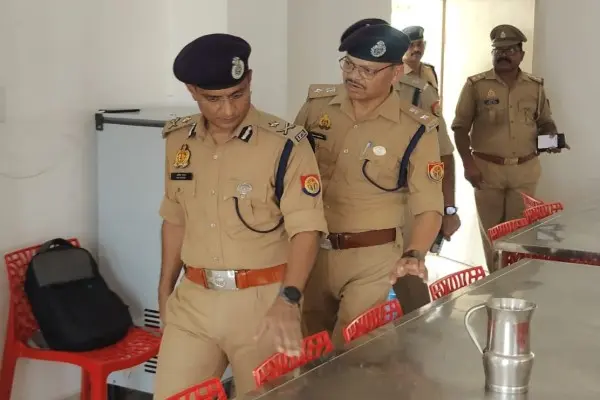 Police training की व्यवस्थाओं का जायजा लेने भिन्गा पहुंचे IG